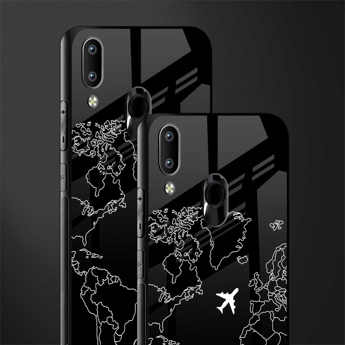 airplane flying wanderlust glass case for vivo y91 image-2