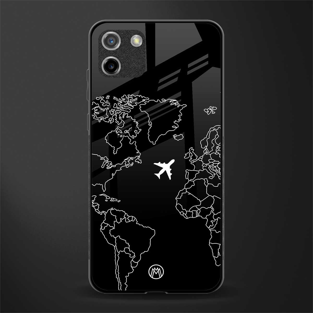 airplane flying wanderlust glass case for realme c11 image