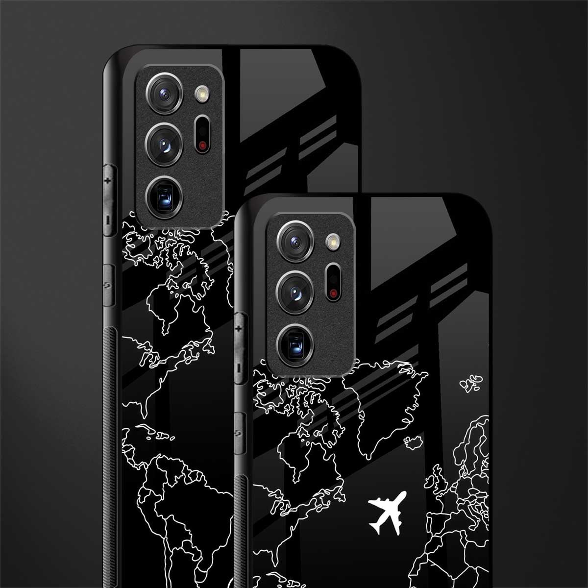 airplane flying wanderlust glass case for samsung galaxy note 20 ultra 5g image-2