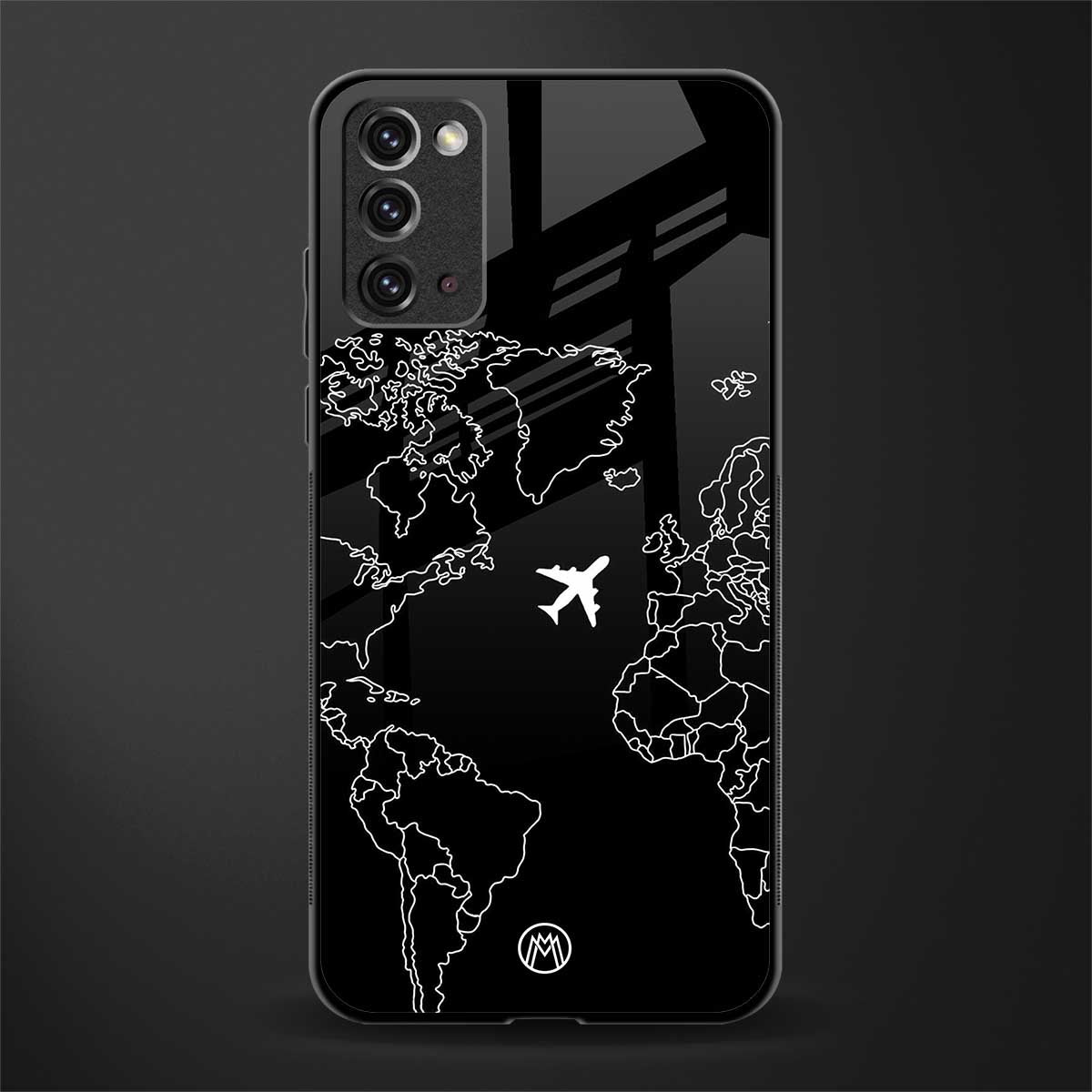 airplane flying wanderlust glass case for samsung note 20 image