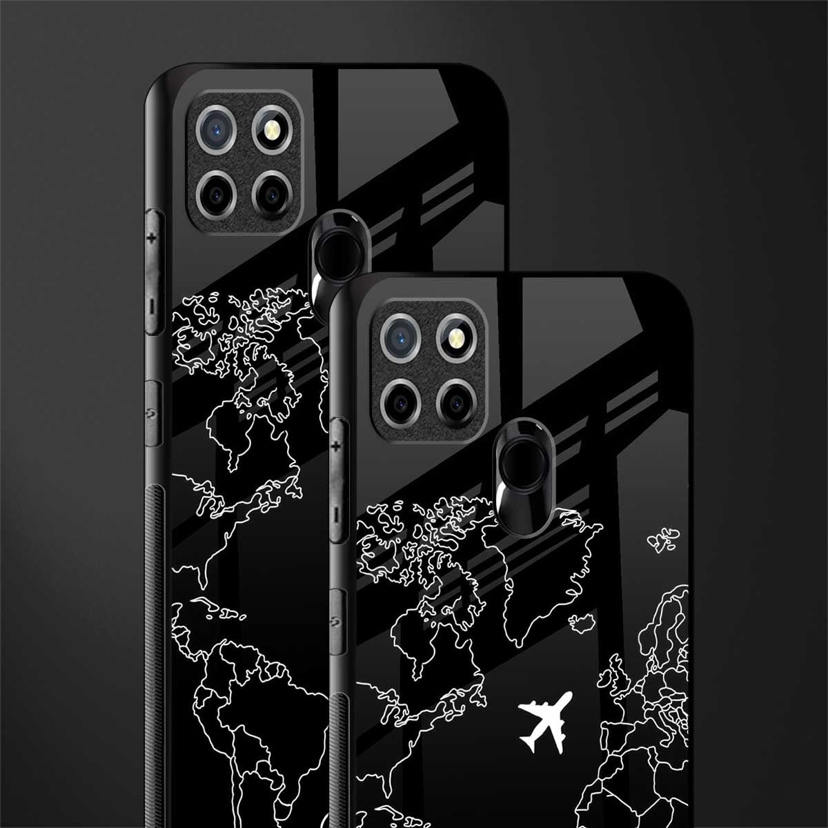 airplane flying wanderlust glass case for realme narzo 20 image-2