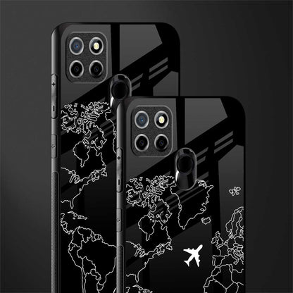 airplane flying wanderlust glass case for realme narzo 20 image-2