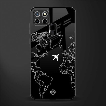 airplane flying wanderlust glass case for realme narzo 20 image