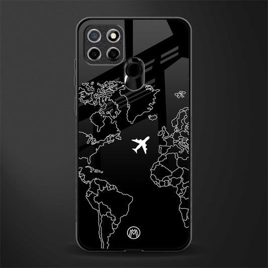 airplane flying wanderlust glass case for realme c12 image