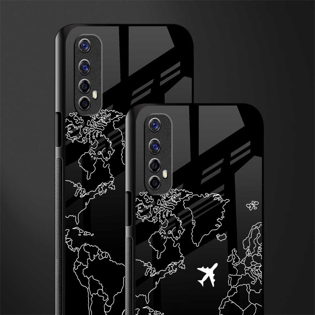 airplane flying wanderlust glass case for realme 7 image-2