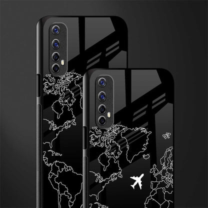 airplane flying wanderlust glass case for realme 7 image-2