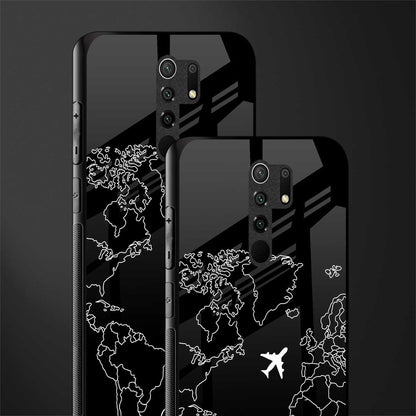 airplane flying wanderlust glass case for redmi 9 prime image-2
