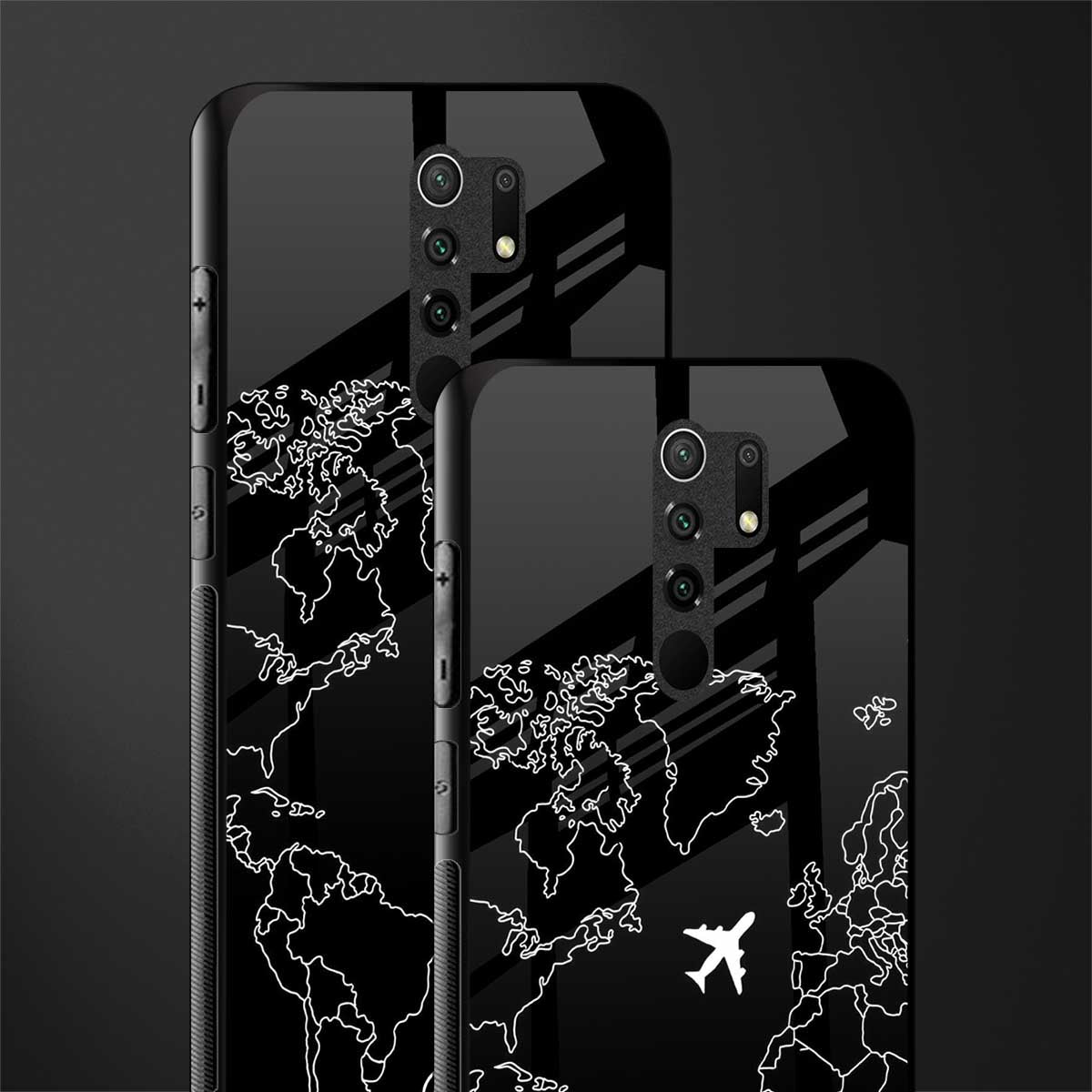 airplane flying wanderlust glass case for poco m2 image-2