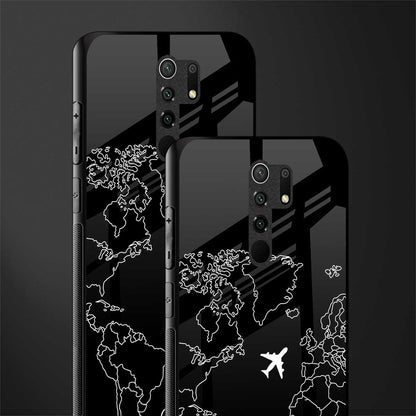 airplane flying wanderlust glass case for poco m2 image-2