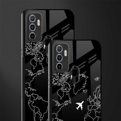 airplane flying wanderlust glass case for oppo a53 image-2