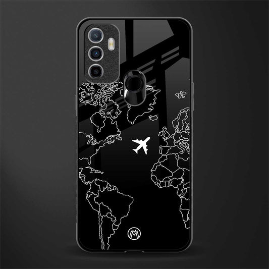 airplane flying wanderlust glass case for oppo a53 image