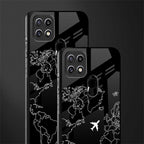 airplane flying wanderlust glass case for oppo a15s image-2