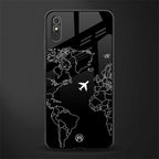 airplane flying wanderlust glass case for redmi 9i image