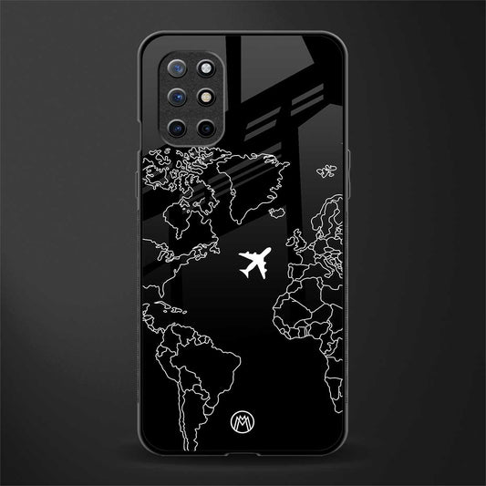 airplane flying wanderlust glass case for oneplus 8t image