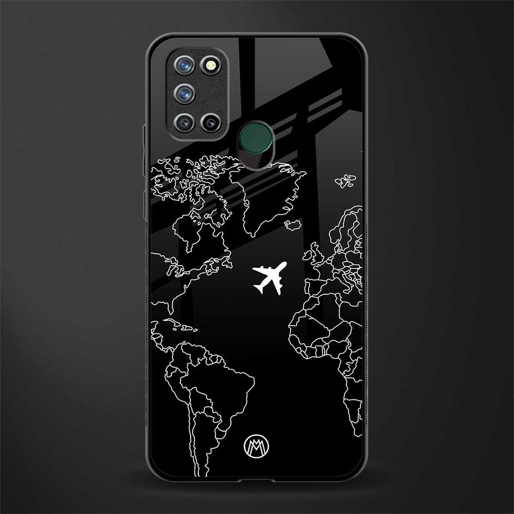 airplane flying wanderlust glass case for realme 7i image