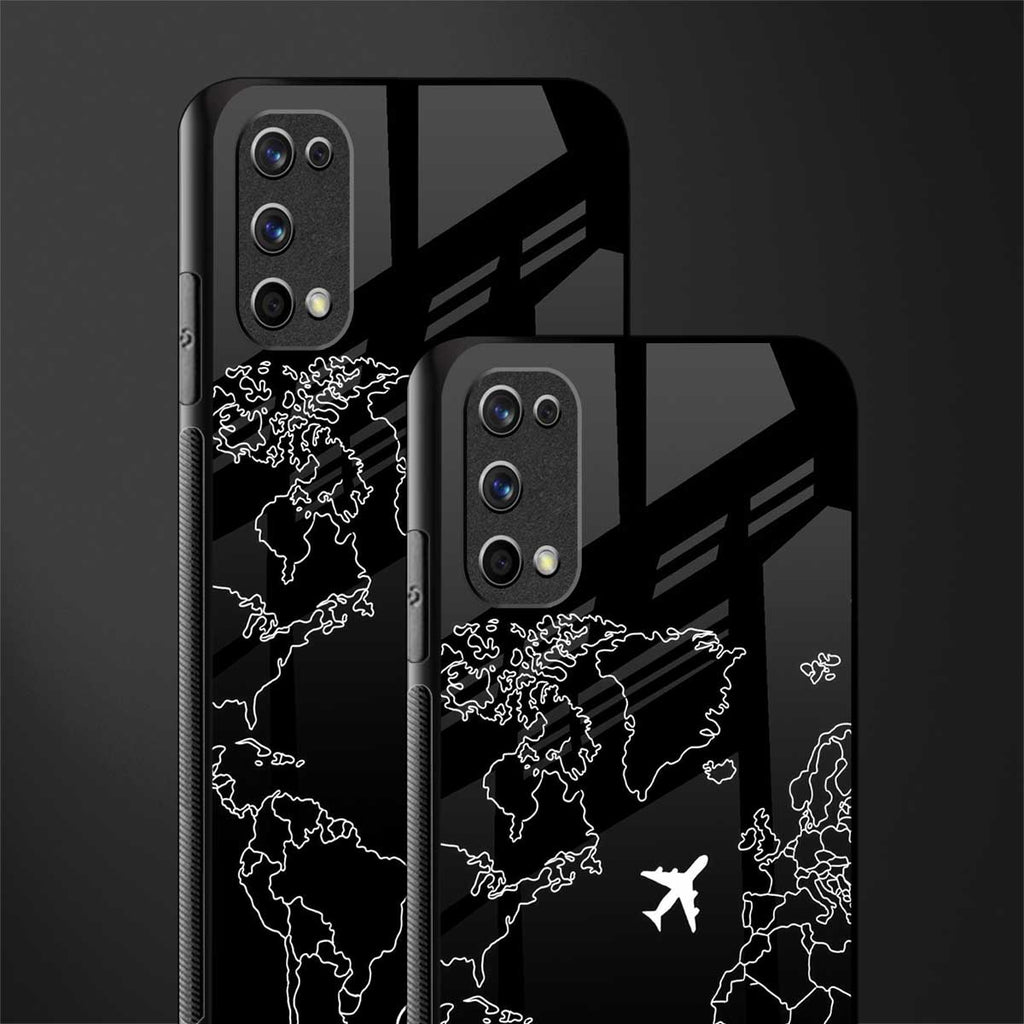 airplane flying wanderlust glass case for realme 7 pro image-2