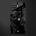 airplane flying wanderlust glass case for oppo f17 image