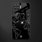 airplane flying wanderlust glass case for oppo f17 image