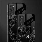 airplane flying wanderlust glass case for samsung galaxy s20 fe image-2