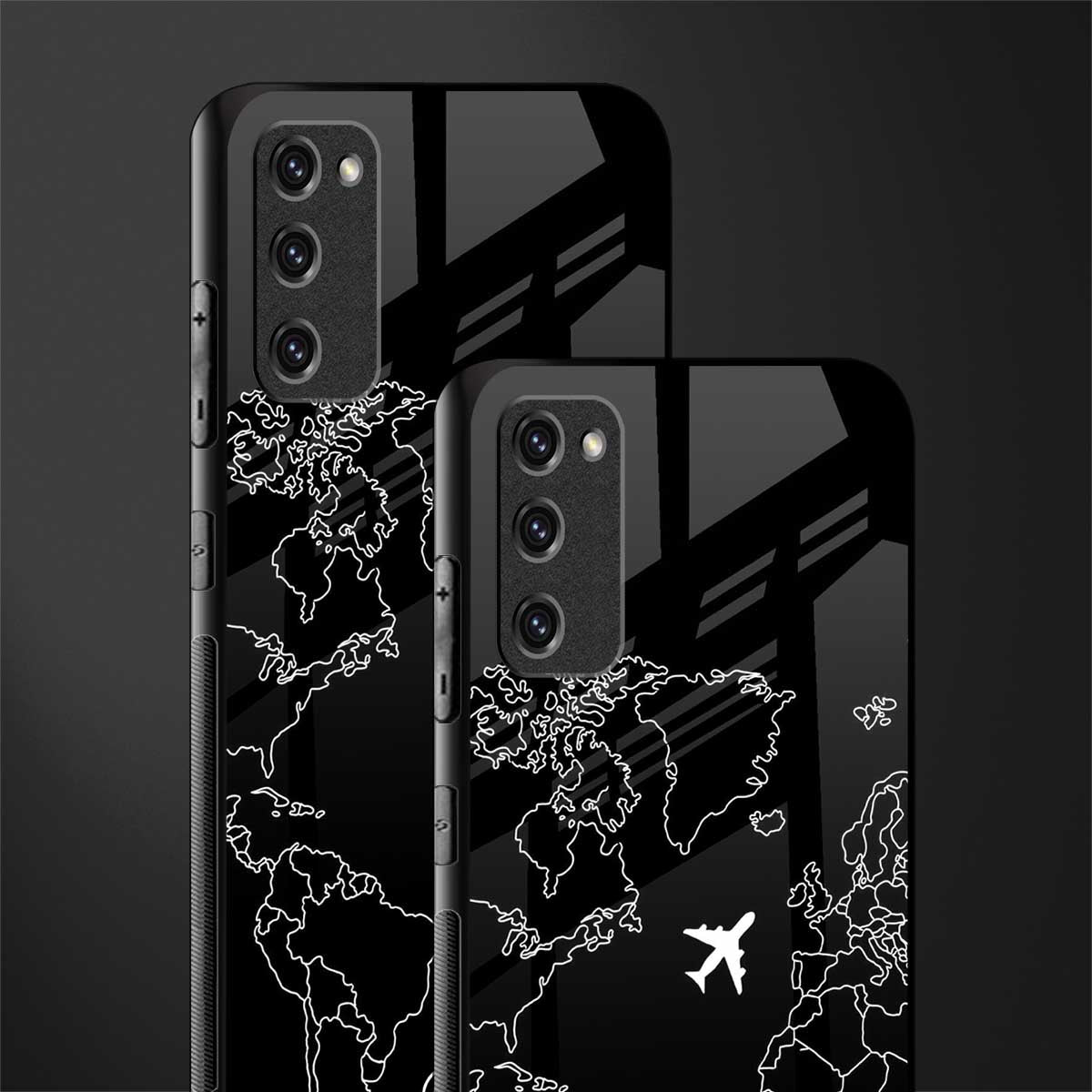 airplane flying wanderlust glass case for samsung galaxy s20 fe image-2