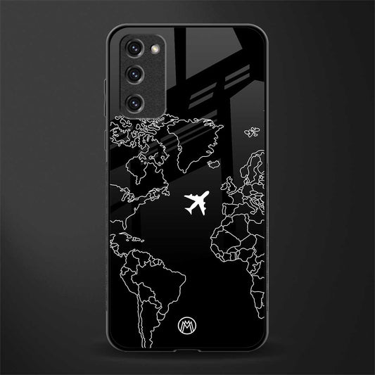 airplane flying wanderlust glass case for samsung galaxy s20 fe image