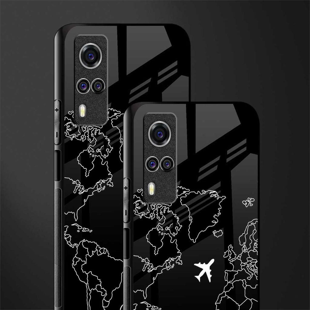 airplane flying wanderlust glass case for vivo y51a image-2