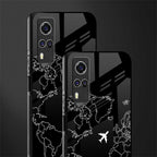 airplane flying wanderlust glass case for vivo y51a image-2