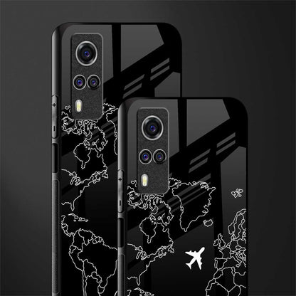 airplane flying wanderlust glass case for vivo y31 image-2