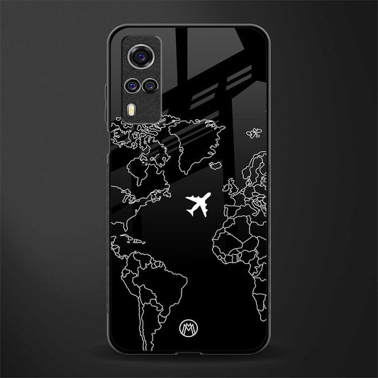 airplane flying wanderlust glass case for vivo y51 image