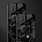 airplane flying wanderlust glass case for redmi 9 image-2