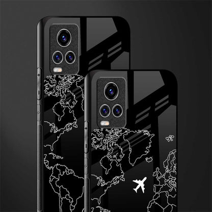 airplane flying wanderlust glass case for vivo v20 pro image-2
