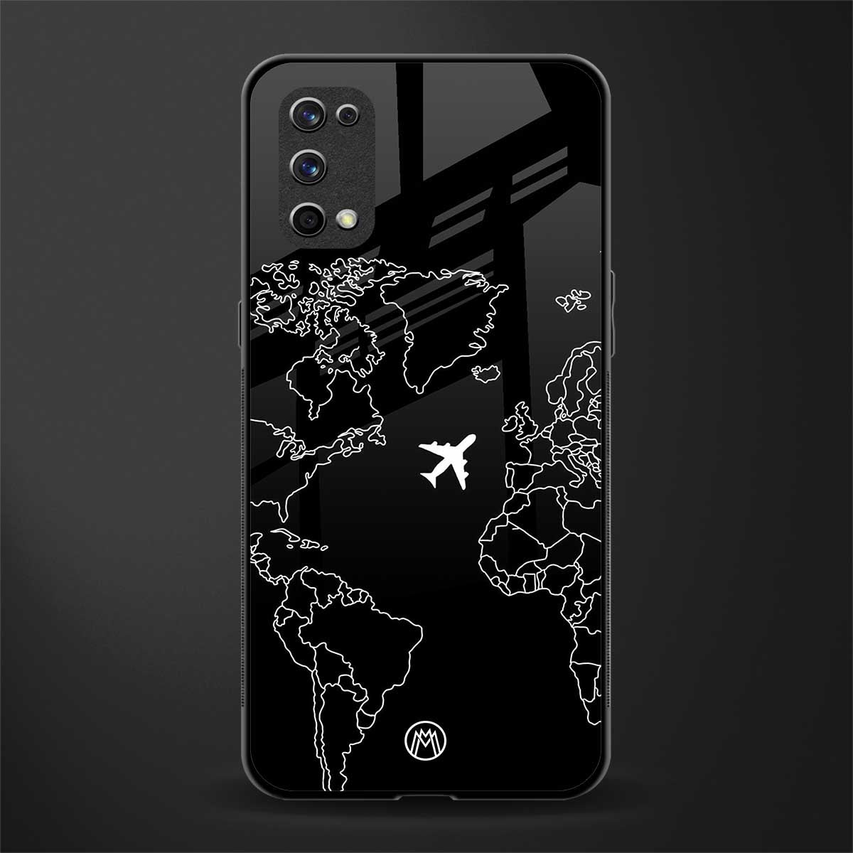 airplane flying wanderlust glass case for realme x7 pro image