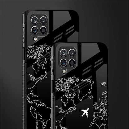airplane flying wanderlust glass case for samsung galaxy m42 5g image-2