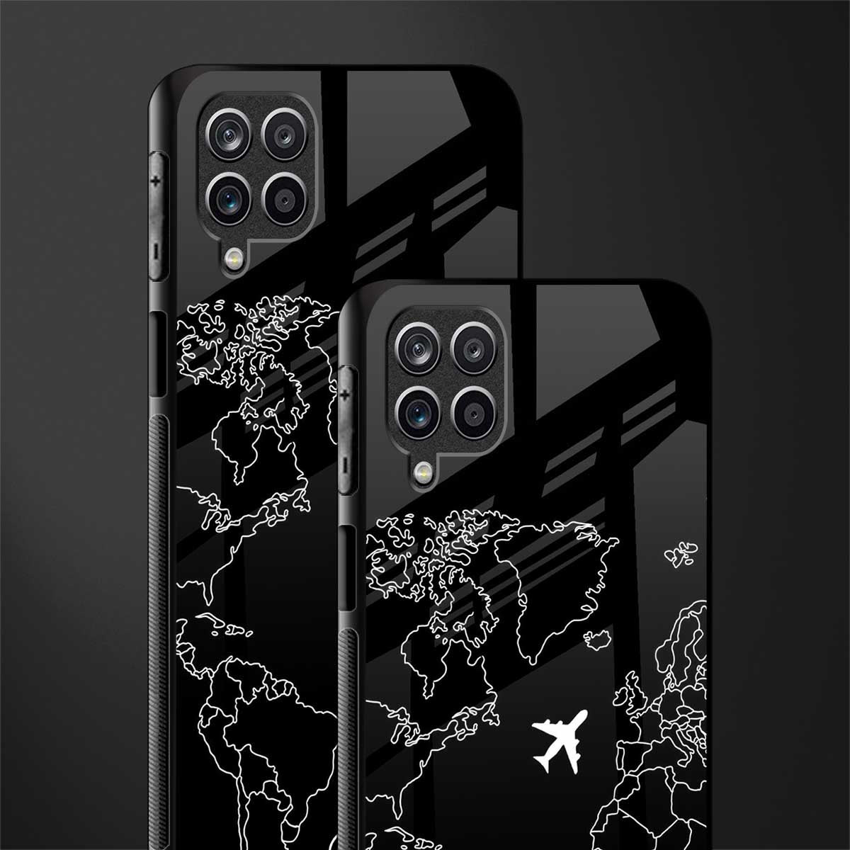 airplane flying wanderlust glass case for samsung galaxy a12 image-2