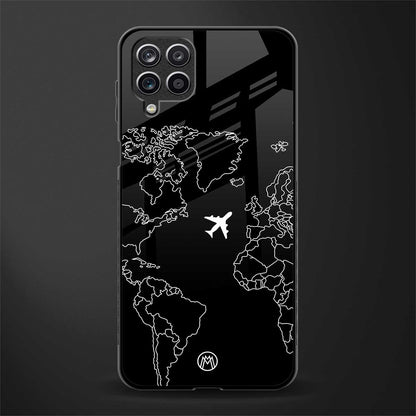 airplane flying wanderlust glass case for samsung galaxy m12 image