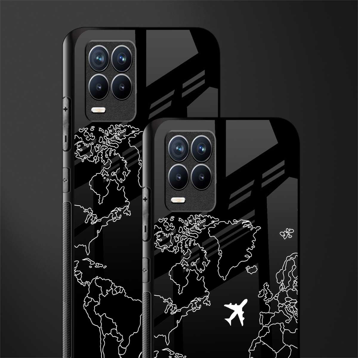 airplane flying wanderlust glass case for realme 8 pro image-2