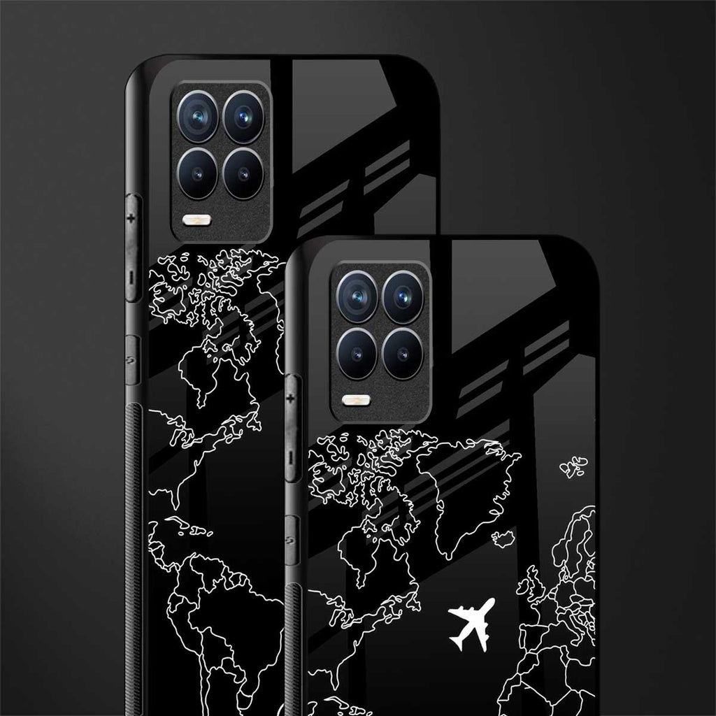 airplane flying wanderlust glass case for realme 8 pro image-2