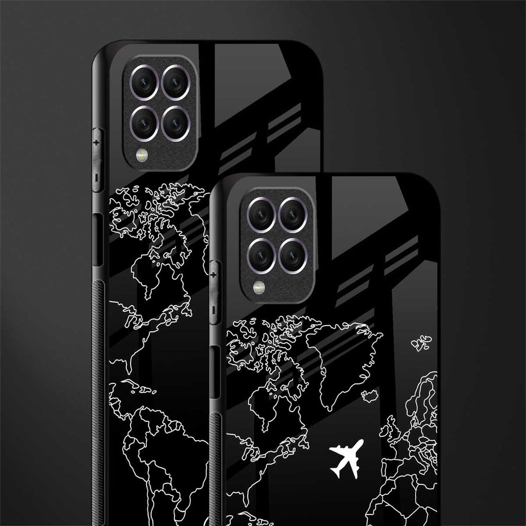airplane flying wanderlust glass case for samsung galaxy f62 image-2