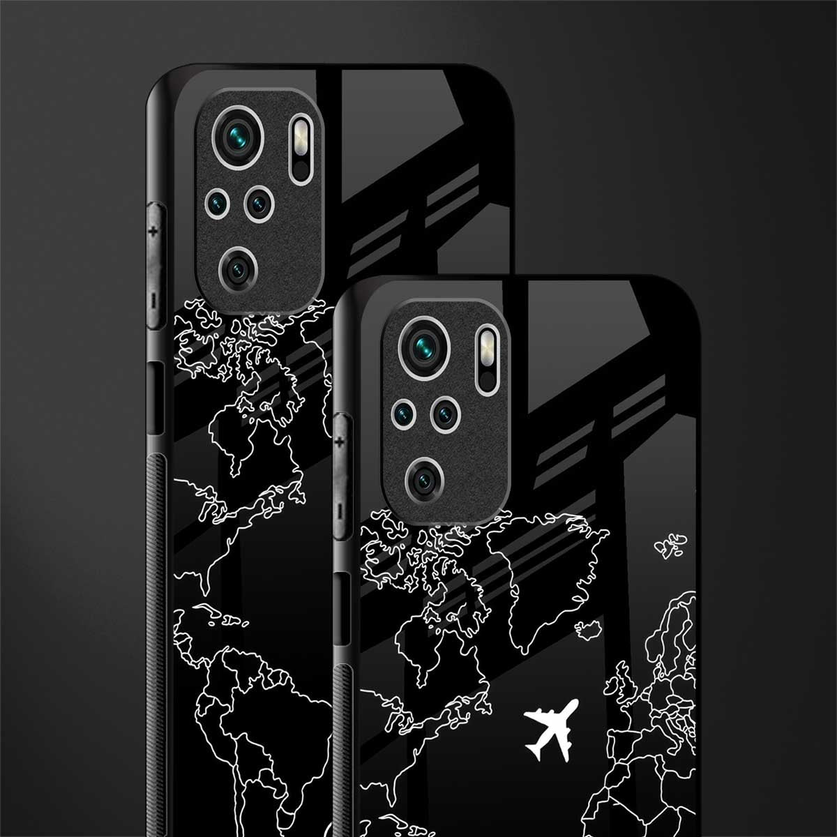 airplane flying wanderlust glass case for redmi note 10s image-2