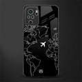 airplane flying wanderlust glass case for redmi note 10 image
