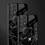 airplane flying wanderlust glass case for samsung galaxy a72 image-2