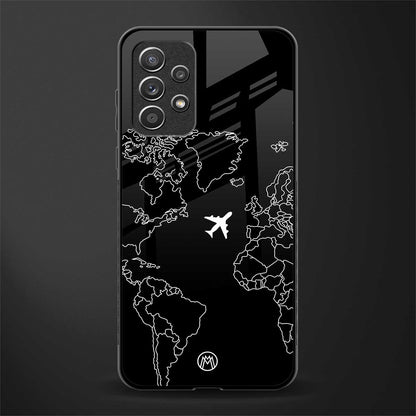 airplane flying wanderlust glass case for samsung galaxy a72 image