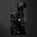 airplane flying wanderlust glass case for samsung galaxy a72 image