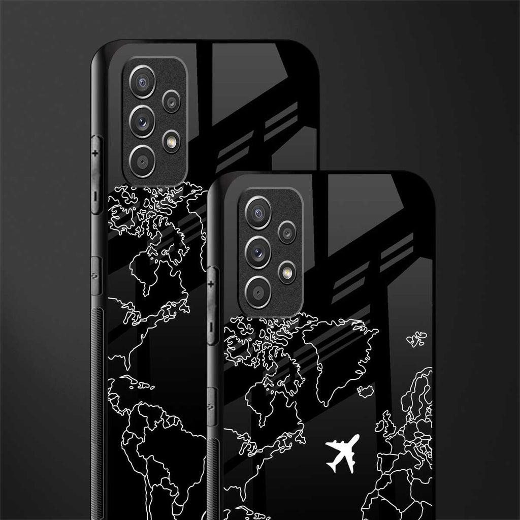airplane flying wanderlust glass case for samsung galaxy a32 4g image-2