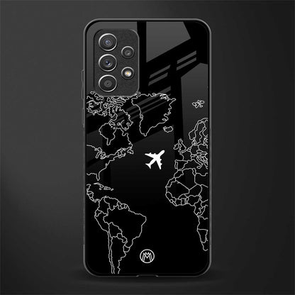 airplane flying wanderlust glass case for samsung galaxy a32 4g image