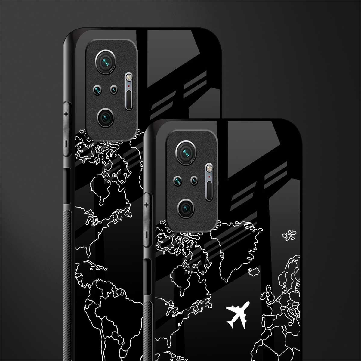airplane flying wanderlust glass case for redmi note 10 pro max image-2