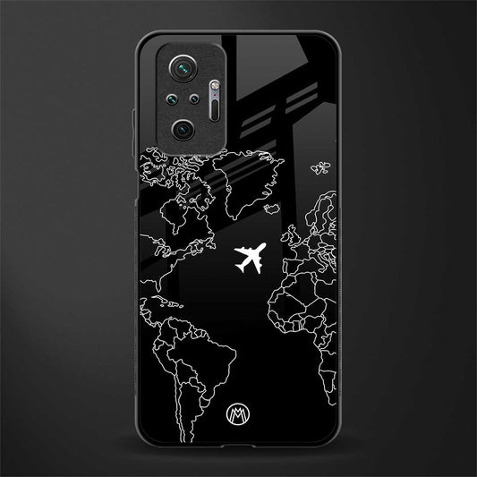 airplane flying wanderlust glass case for redmi note 10 pro image