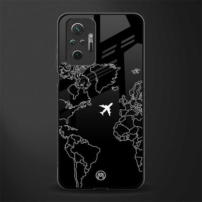 airplane flying wanderlust glass case for redmi note 10 pro max image