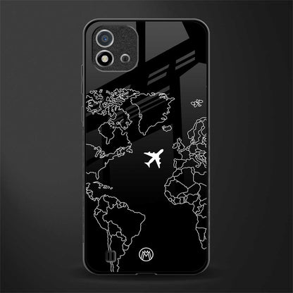 airplane flying wanderlust glass case for realme c20 image