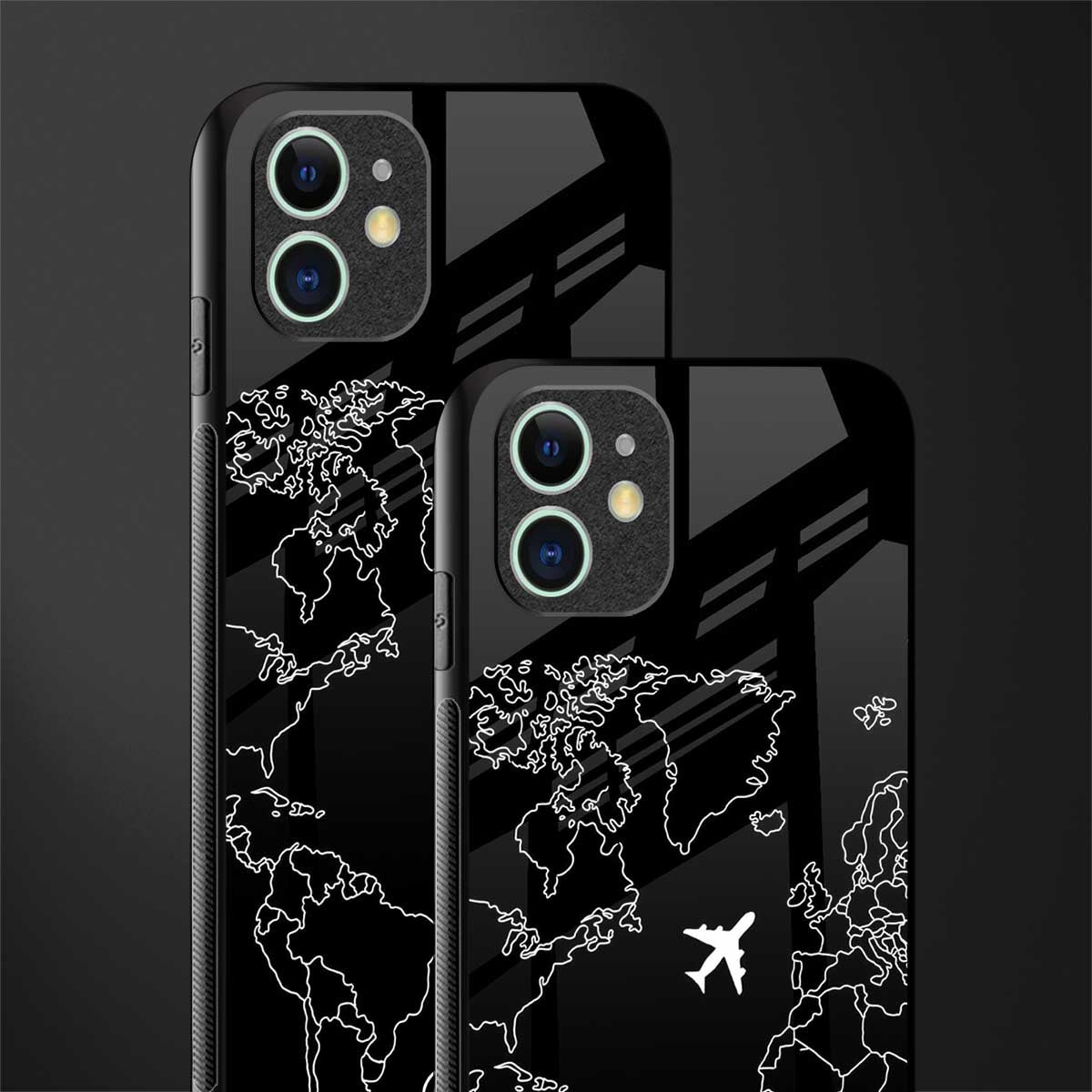 airplane flying wanderlust glass case for iphone 11 image-2